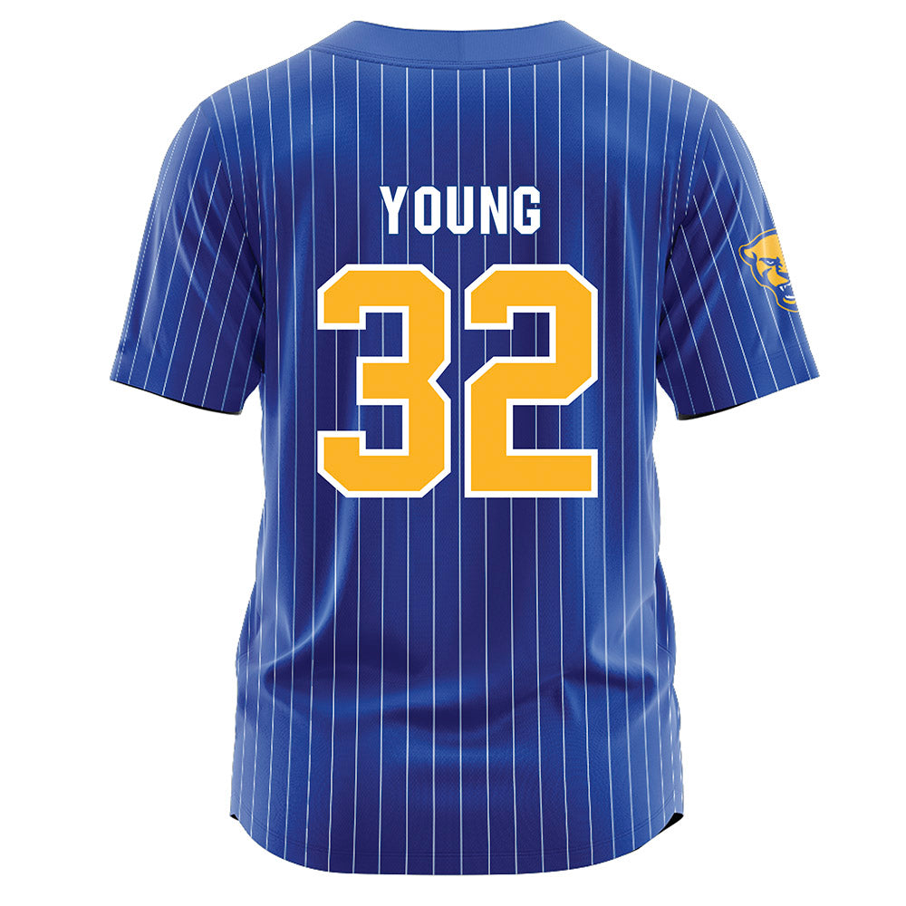 Pittsburgh - NCAA Softball : Jayda Young - Blue Jersey-1