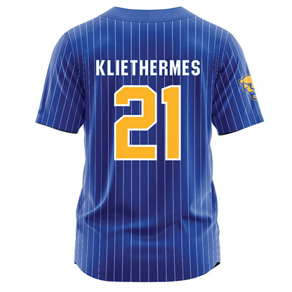 Pittsburgh - NCAA Softball : Mia Kliethermes - Blue Jersey-1