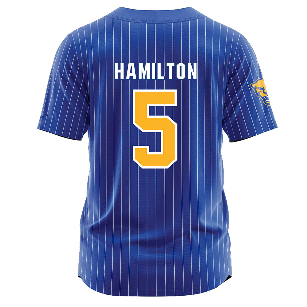 Pittsburgh - NCAA Softball : Macy Hamilton - Blue Jersey-1