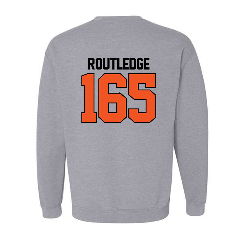 Oklahoma State - NCAA Wrestling : Kody Routledge - Sports Mom Crewneck Sweatshirt-1