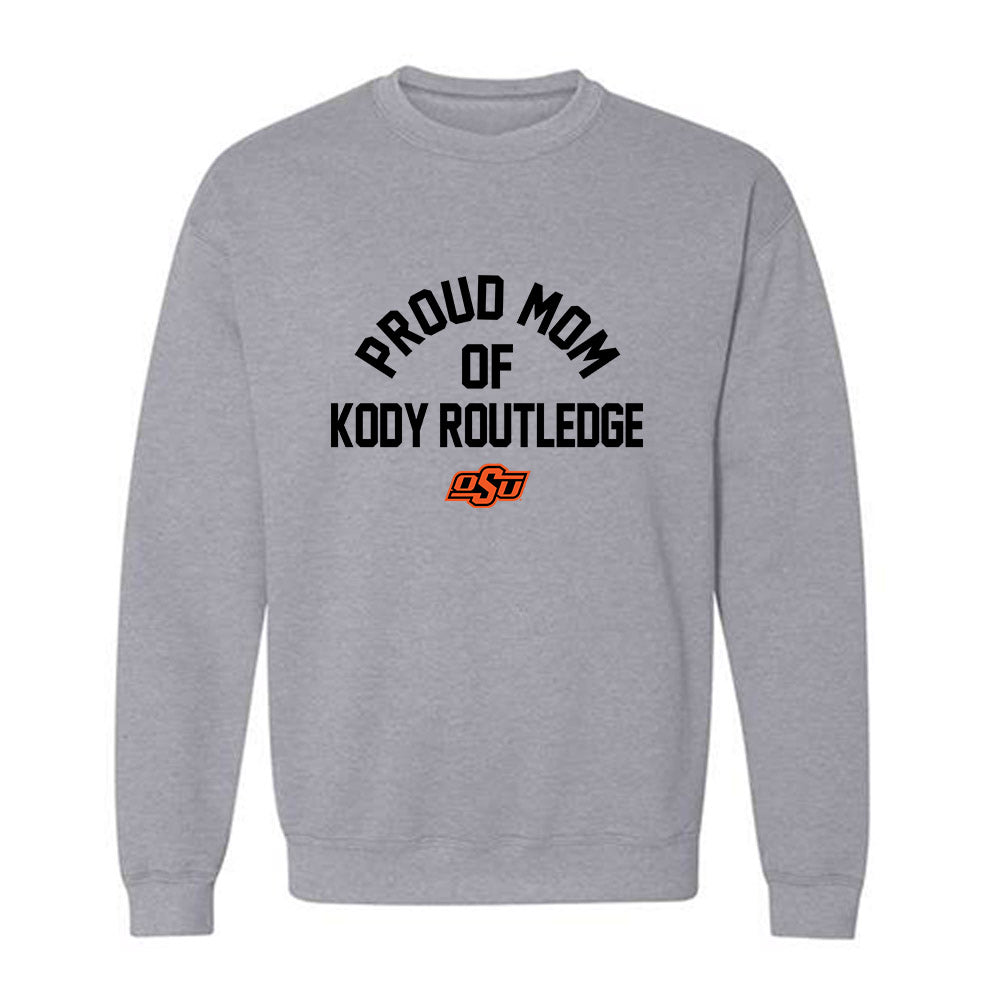 Oklahoma State - NCAA Wrestling : Kody Routledge - Sports Mom Crewneck Sweatshirt-0