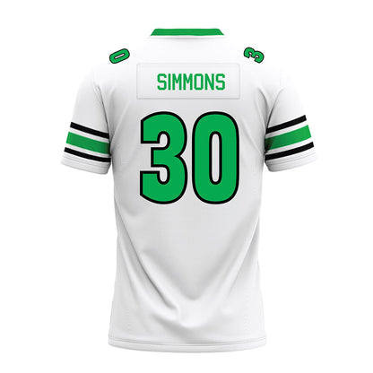 Marshall - NCAA Football : Jaasai Simmons - White Premium Football Jersey-1