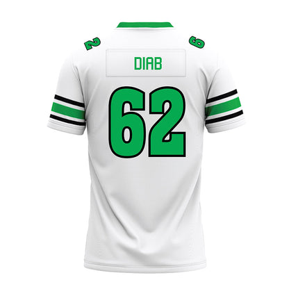 Marshall - NCAA Football : Marwan Diab - White Premium Football Jersey-1