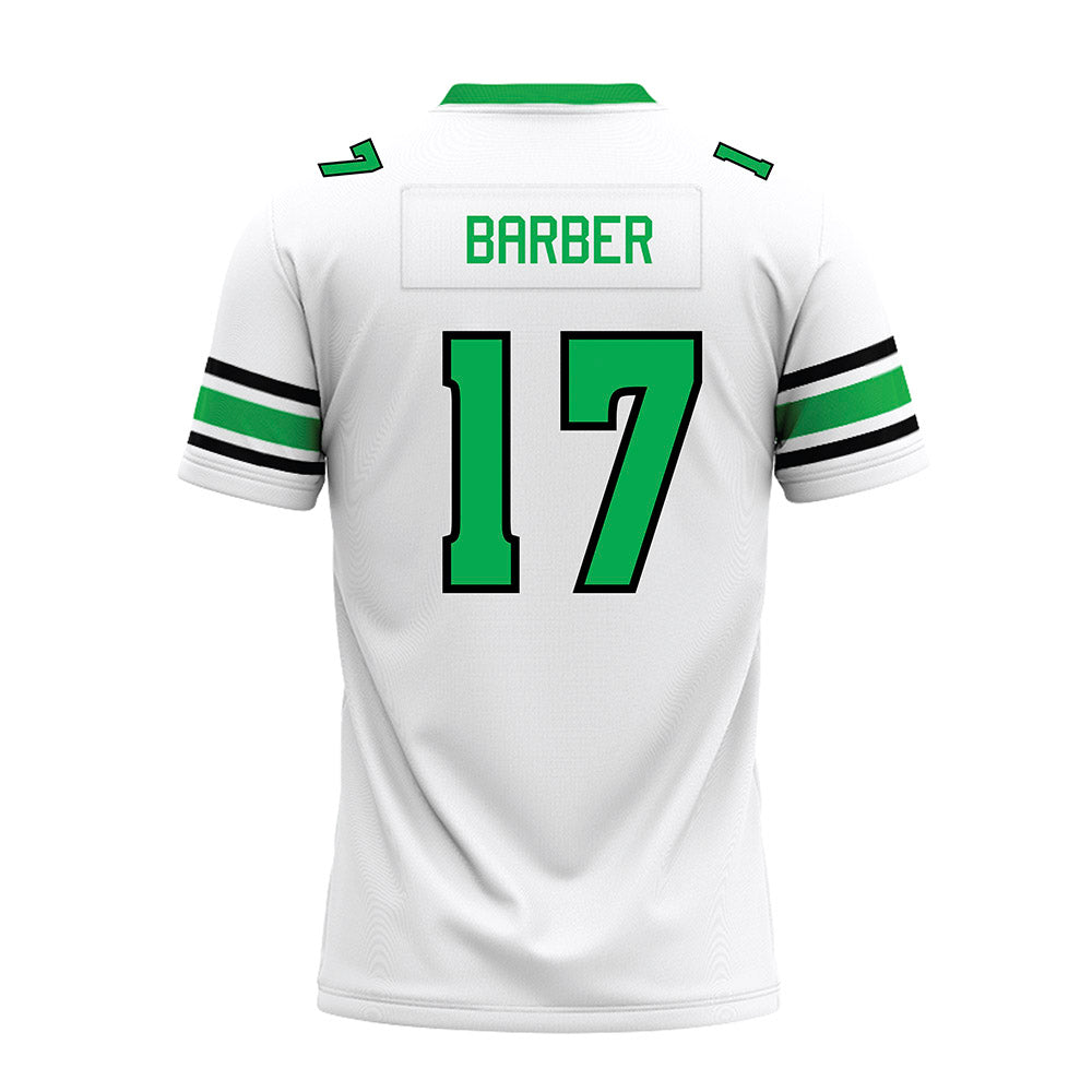 Marshall - NCAA Football : Dylan Barber - White Premium Football Jersey-1