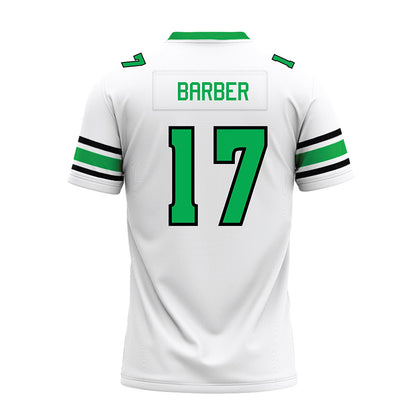 Marshall - NCAA Football : Dylan Barber - White Premium Football Jersey-1