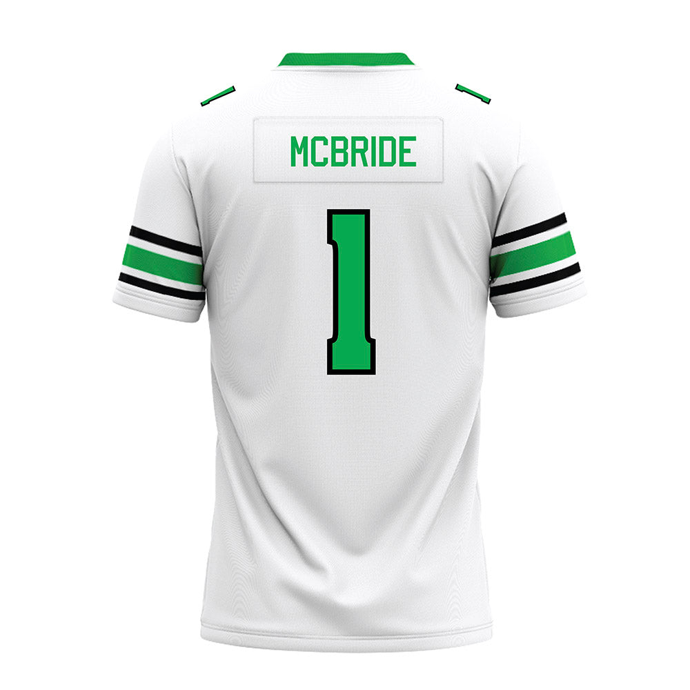 Marshall - NCAA Football : Kelvon McBride - White Premium Football Jersey-1