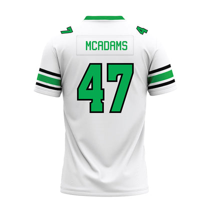 Marshall - NCAA Football : EahJay McAdams - White Premium Football Jersey-1
