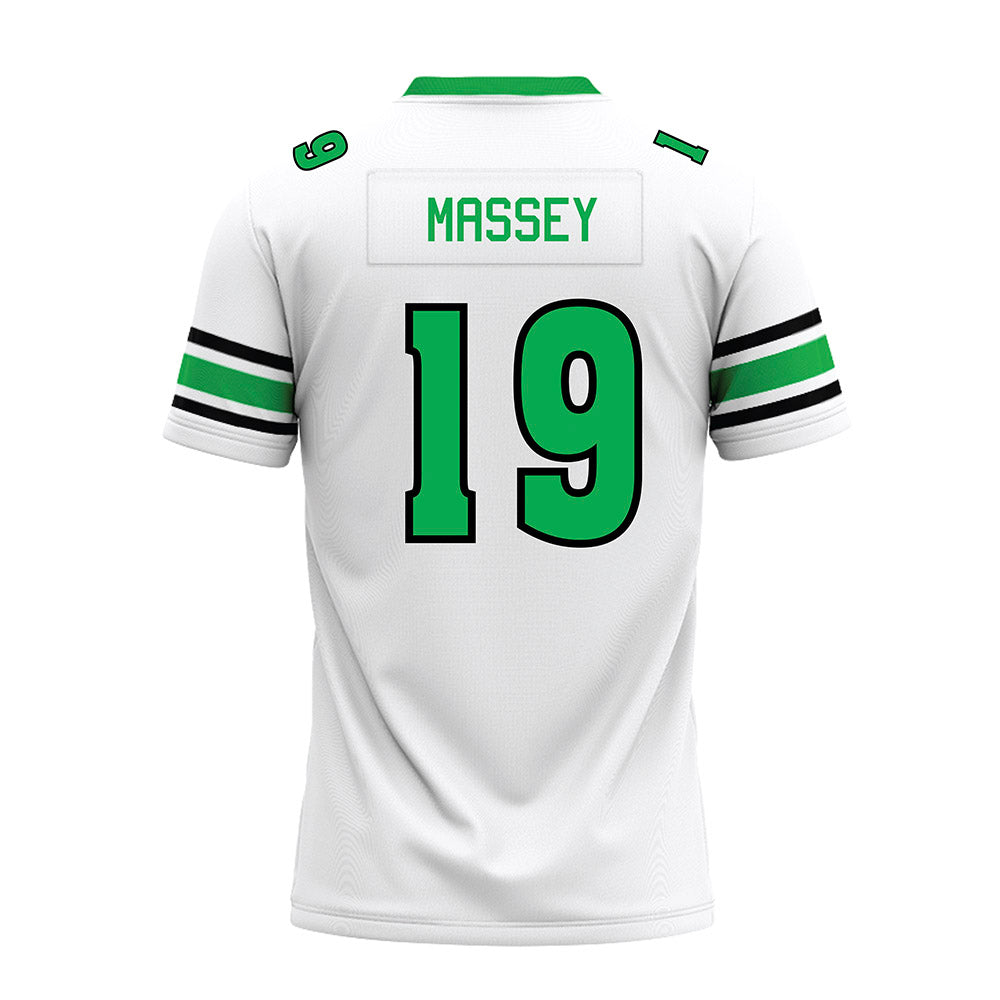 Marshall - NCAA Football : Chase Massey - White Premium Football Jersey-1