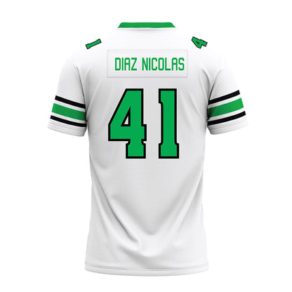 Marshall - NCAA Football : Jorge Diaz Nicolas - White Premium Football Jersey-1