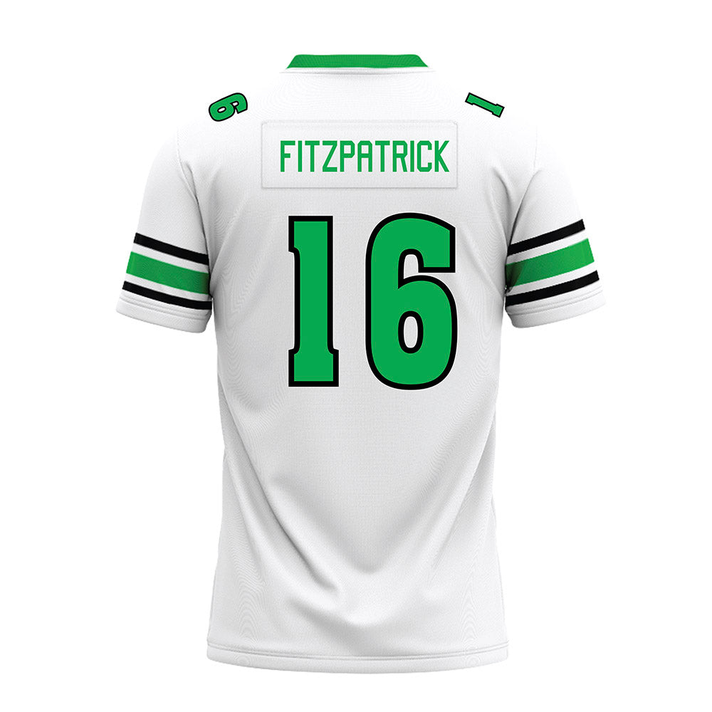 Marshall - NCAA Football : Christian Fitzpatrick - White Premium Football Jersey-1