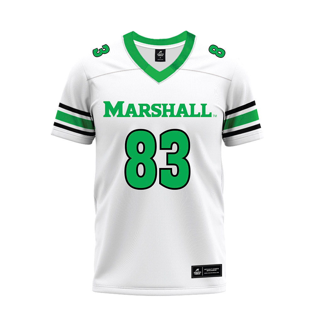 Marshall - NCAA Football : Rhett Mcgrew - White Premium Football Jersey-0