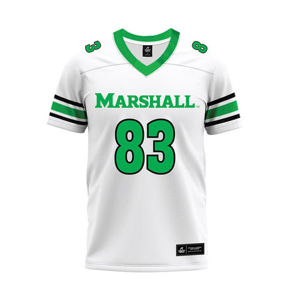 Marshall - NCAA Football : Rhett Mcgrew - White Premium Football Jersey-0