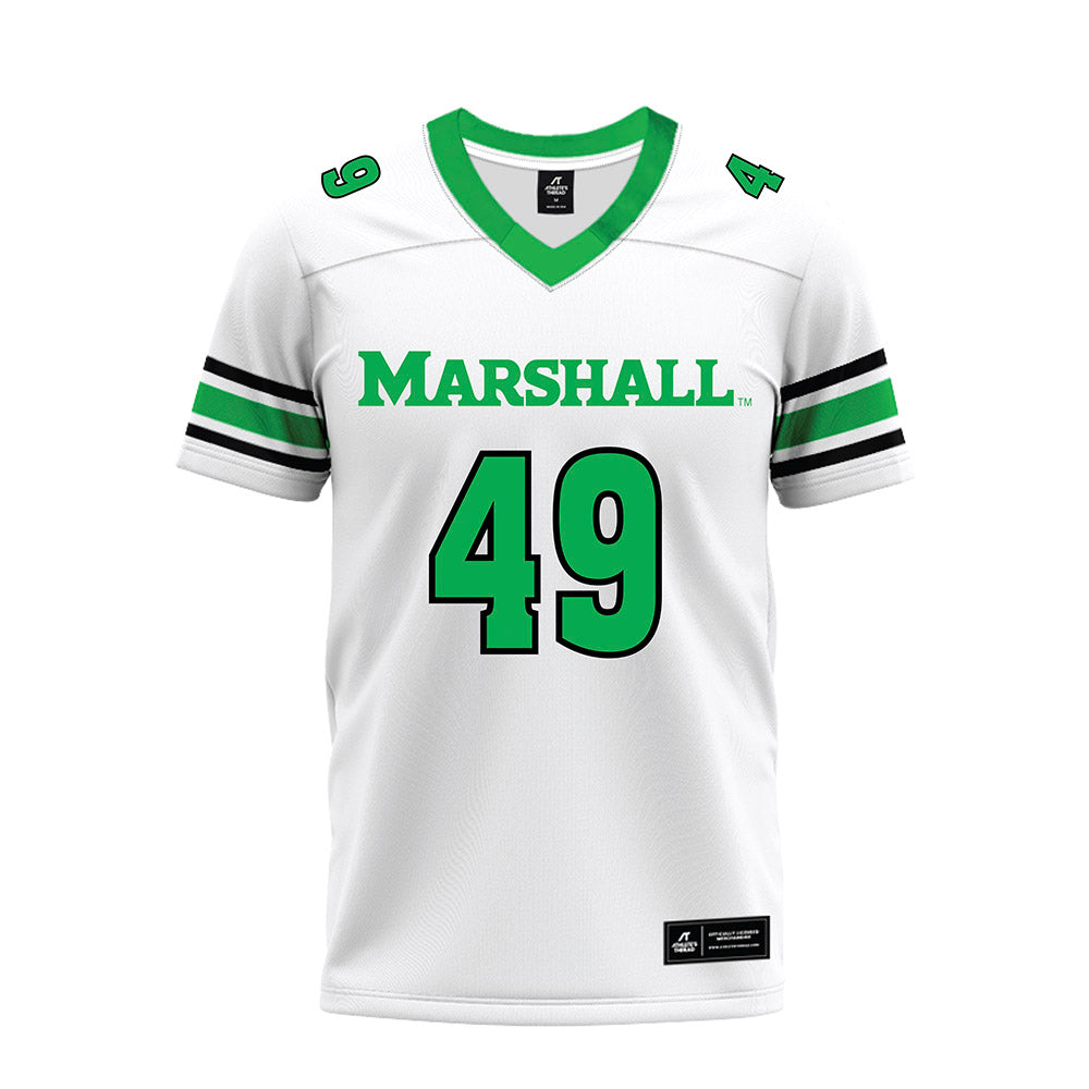 Marshall - NCAA Football : Mekhi Lockhart - White Premium Football Jersey-0