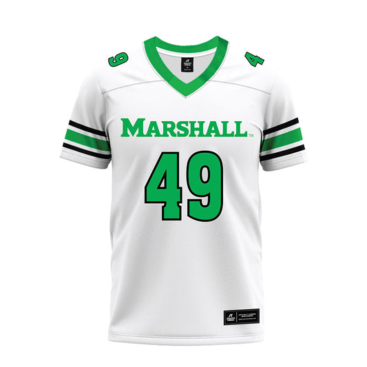 Marshall - NCAA Football : Mekhi Lockhart - White Premium Football Jersey-0