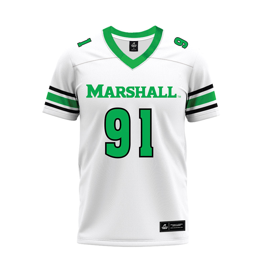 Marshall - NCAA Football : Cooper Heimbach - White Premium Football Jersey-0