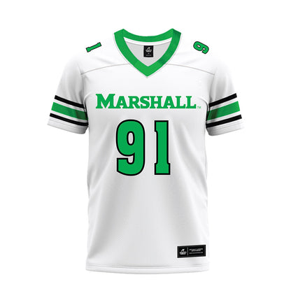 Marshall - NCAA Football : Cooper Heimbach - White Premium Football Jersey-0