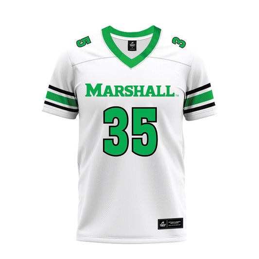 Marshall - NCAA Football : Riley Winkler - White Premium Football Jersey-0