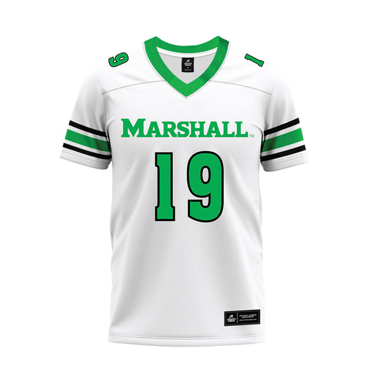 Marshall - NCAA Football : Tony Martin - White Premium Football Jersey-0