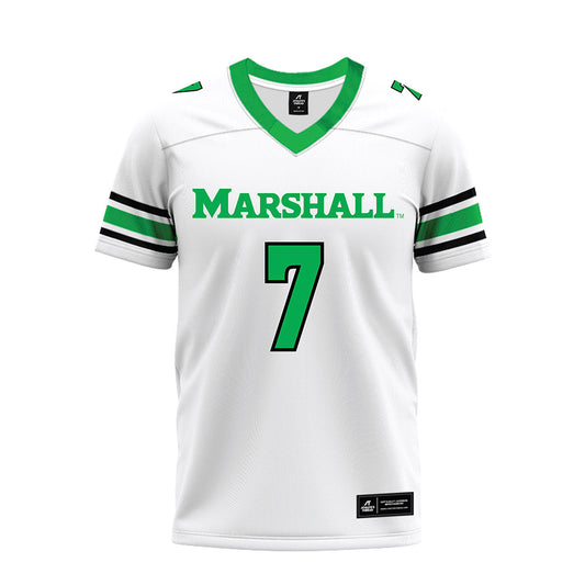 Marshall - NCAA Football : Carlos Del Rio-Wilson - White Premium Football Jersey-0