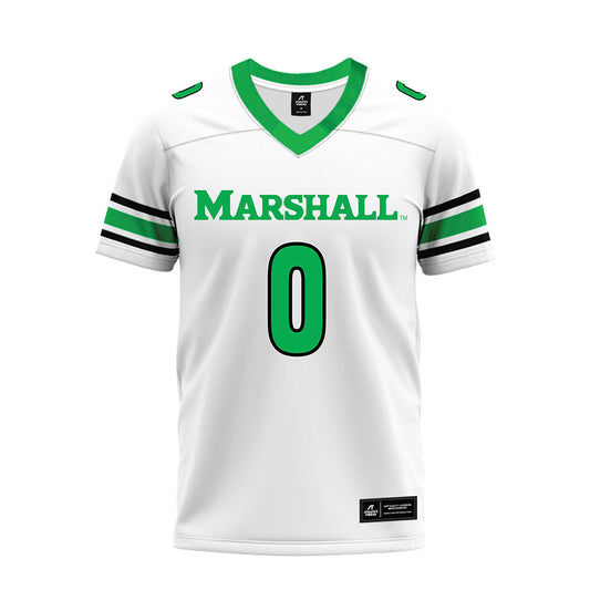 Marshall - NCAA Football : Caleb Clark-Glover - White Premium Football Jersey-0
