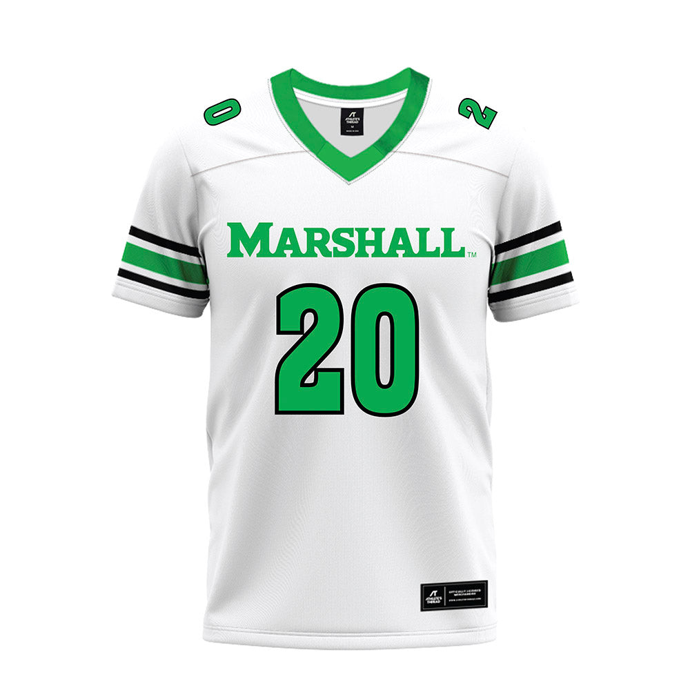 Marshall - NCAA Football : Owen Sweeney - White Premium Football Jersey-0