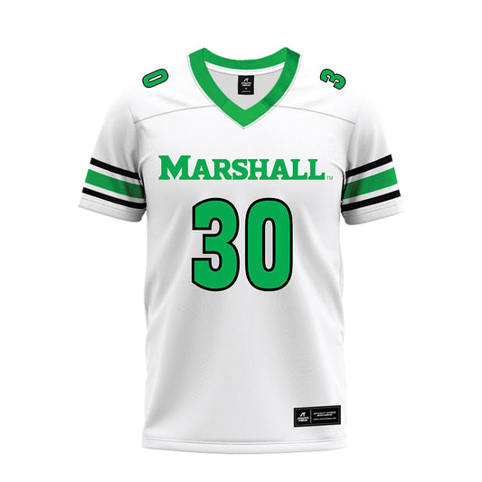 Marshall - NCAA Football : Jaasai Simmons - White Premium Football Jersey-0
