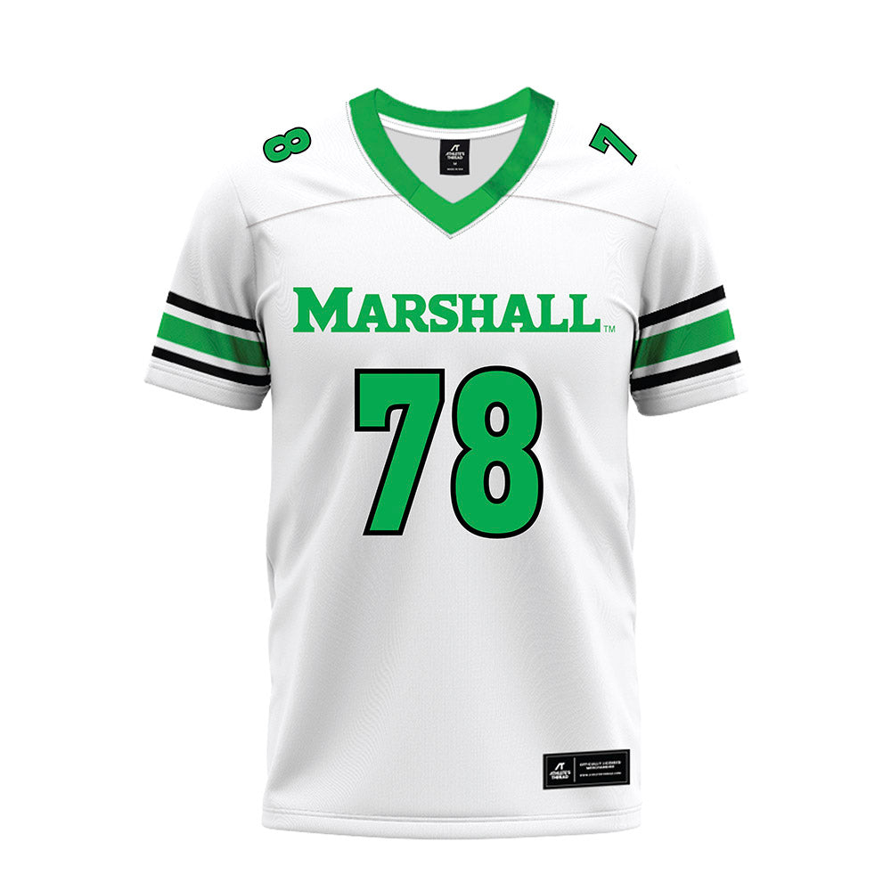 Marshall - NCAA Football : Xavier Bausley - White Premium Football Jersey-0