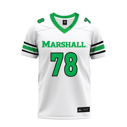 Marshall - NCAA Football : Xavier Bausley - White Premium Football Jersey-0