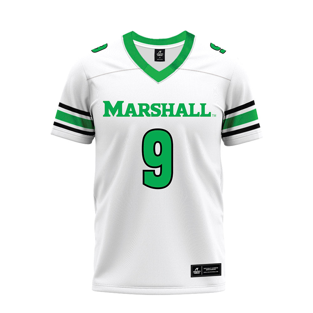 Marshall - NCAA Football : Christian Hamilton - White Premium Football Jersey-0