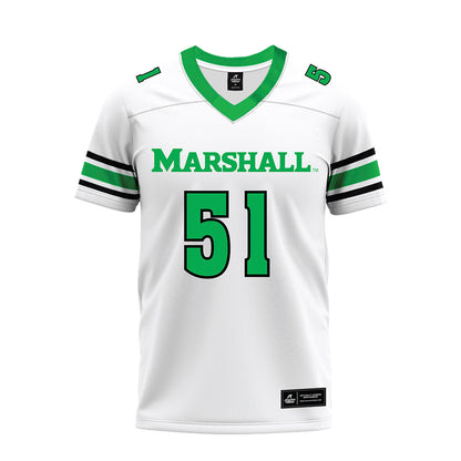 Marshall - NCAA Football : Jaxson Cunningham - White Premium Football Jersey-0