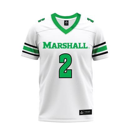 Marshall - NCAA Football : Adrian Norton - White Premium Football Jersey-0