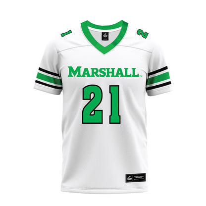 Marshall - NCAA Football : Keydel Painter - White Premium Football Jersey-0