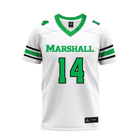 Marshall - NCAA Football : Khalil Wilkins - White Premium Football Jersey-0