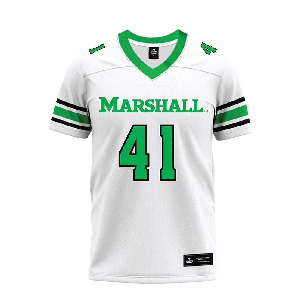 Marshall - NCAA Football : Jorge Diaz Nicolas - White Premium Football Jersey-0