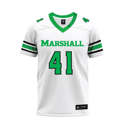 Marshall - NCAA Football : Jorge Diaz Nicolas - White Premium Football Jersey-0