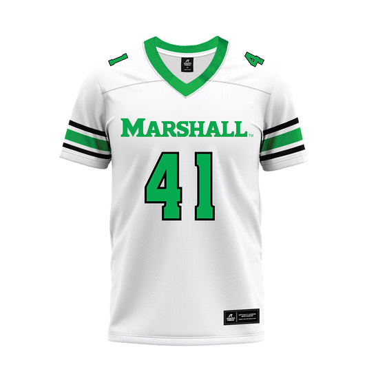 Marshall - NCAA Football : Jorge Diaz Nicolas - White Premium Football Jersey-0
