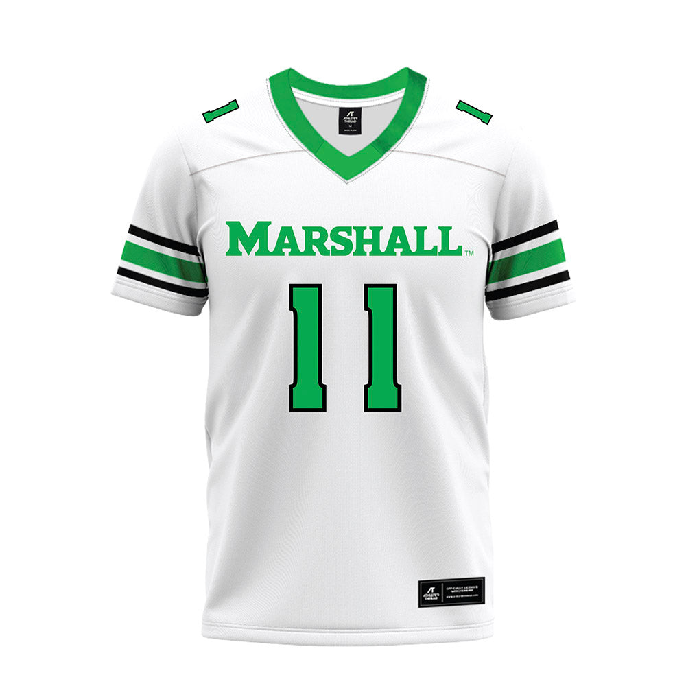 Marshall - NCAA Football : Drew Williams - White Premium Football Jersey-0