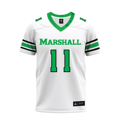 Marshall - NCAA Football : Drew Williams - White Premium Football Jersey-0