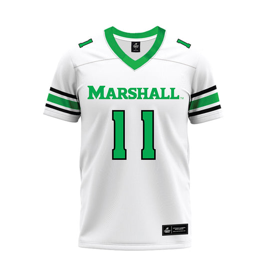 Marshall - NCAA Football : Drew Williams - White Premium Football Jersey-0