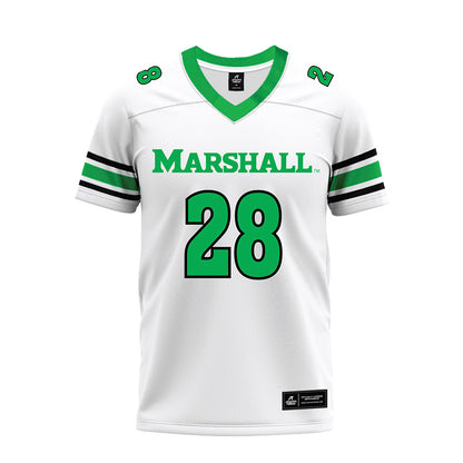 Marshall - NCAA Football : Aumad Edwards - White Premium Football Jersey-0