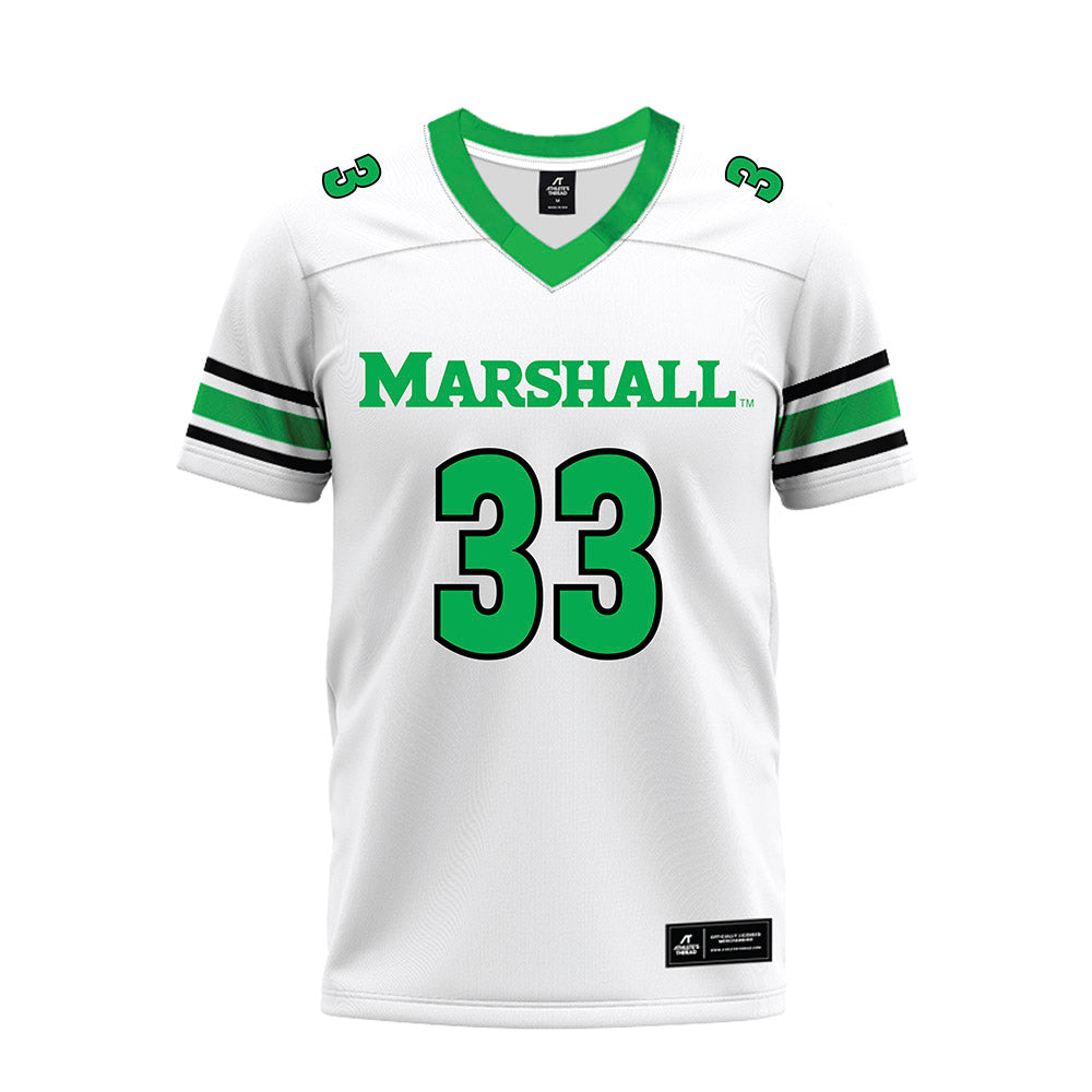 Marshall - NCAA Football : Andre Parker - White Premium Football Jersey-0