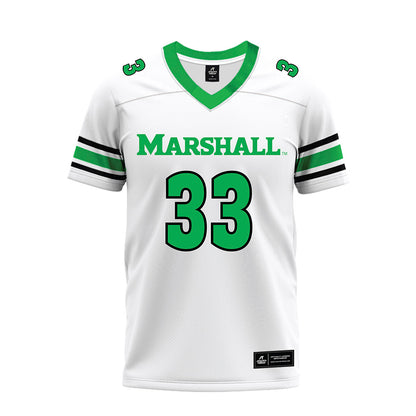 Marshall - NCAA Football : Andre Parker - White Premium Football Jersey-0
