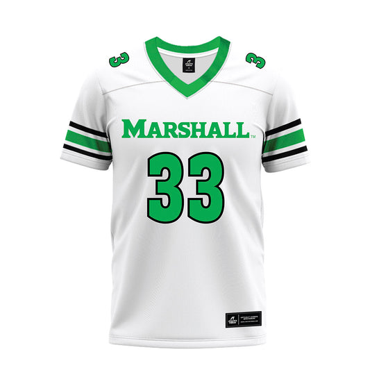 Marshall - NCAA Football : Andre Parker - White Premium Football Jersey-0