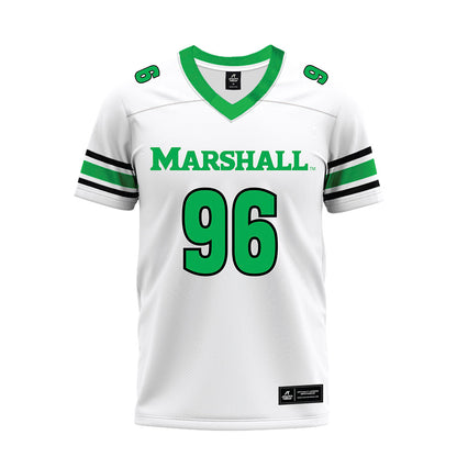 Marshall - NCAA Football : Ty Powell - White Premium Football Jersey-0