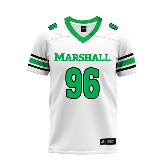 Marshall - NCAA Football : Ty Powell - White Premium Football Jersey-0