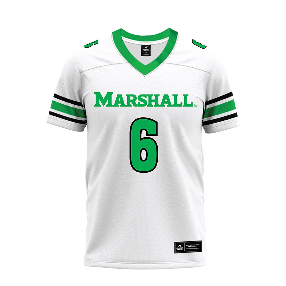Marshall - NCAA Football : Jo'shon Barbie - White Premium Football Jersey-0