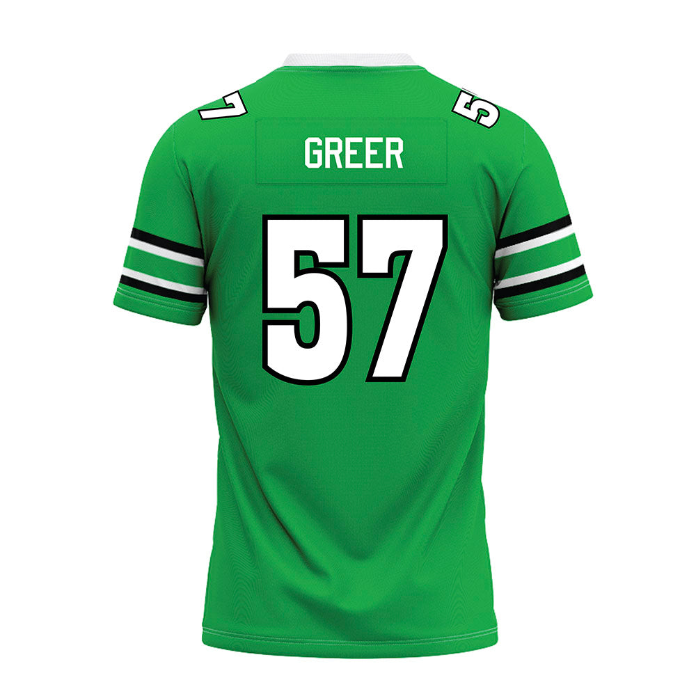 Marshall - NCAA Football : Logan Greer - Green Premium Football Jersey-1