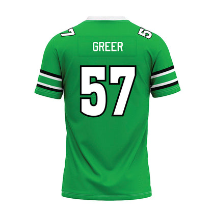 Marshall - NCAA Football : Logan Greer - Green Premium Football Jersey-1