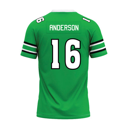 Marshall - NCAA Football : Kendell Anderson - Green Premium Football Jersey-1