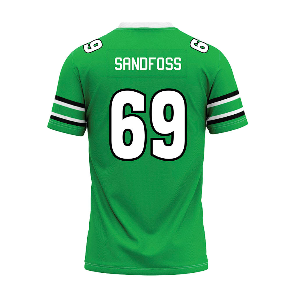 Marshall - NCAA Football : Will Sandfoss - Green Premium Football Jersey-1
